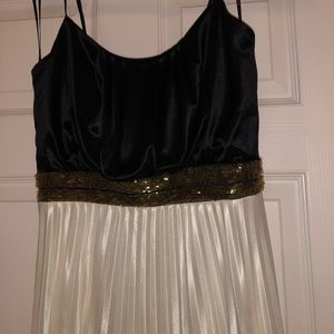 B. Darlin black and cream long dress